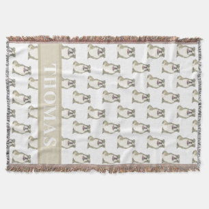 Personlig engelsk bulldog (Brindle) Filt