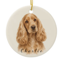 Personlig engelsk Cocker Spaniel med namn