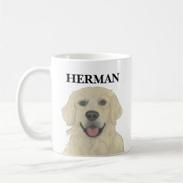 Personlig Engelsk Golden Retriever Hund Kaffemugg