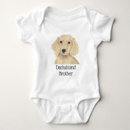 Personlig engelsk kräm Dachshund hund T Shirt
