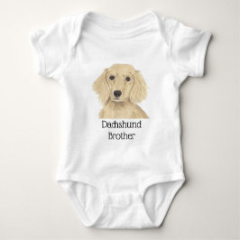 Personlig engelsk krämfärgad dachshund hund T-shir T Shirt