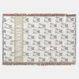 Personlig English Bulldog (Brindle) Filt