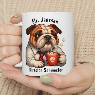 Personlig English Bulldog Coffee Mugg Roligt Gift