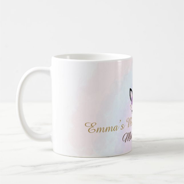 Personlig Enhörningsmugg Kaffemugg (Vänster)