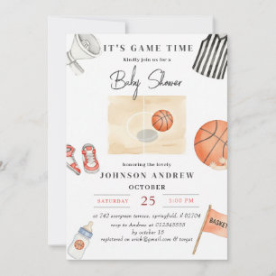 Personlig Enkel Basket Baby Shower-fest Inbjudningar