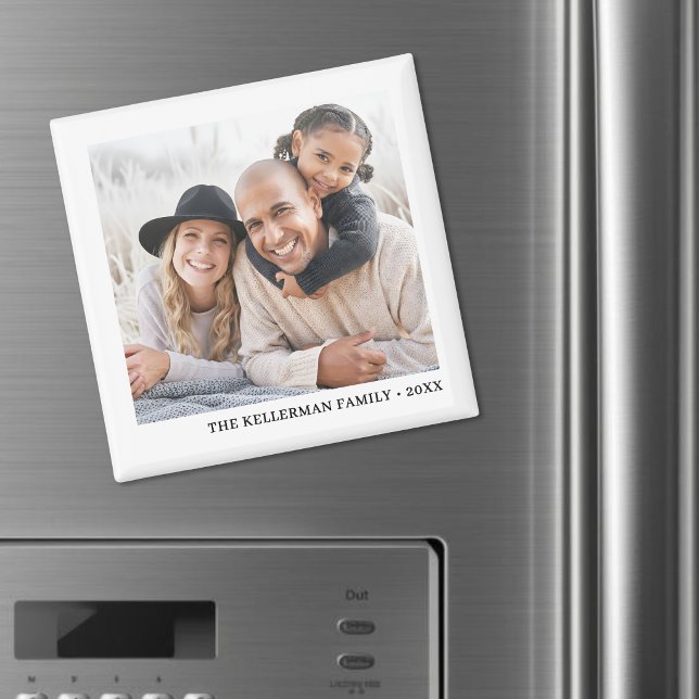 Personlig Enkel Familjefoto Magnet (Personalized Simple Family Photo Magnet )