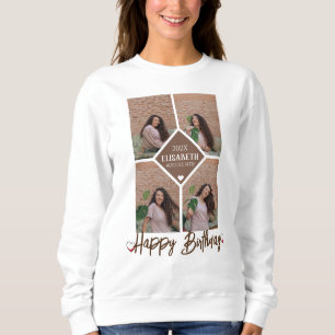 Personlig Enkel fotokollage för Snyggt på födelsed T Shirt