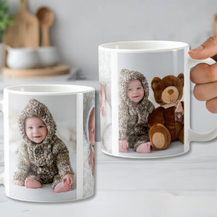 Personlig Enkel Fotokollage Kaffemugg