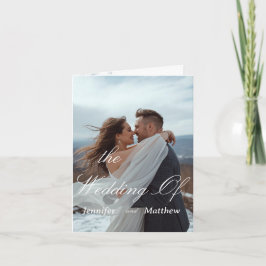 Personlig enkel modern bröllopsinbjudan inbjudan