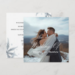 Personlig enkel modern bröllopsinbjudan inbjudningar