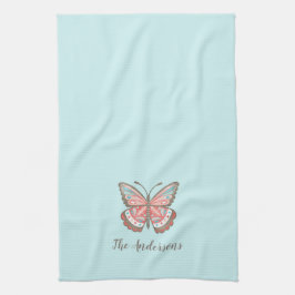 Personlig Enkel Modern Butterfly Kökshandduk