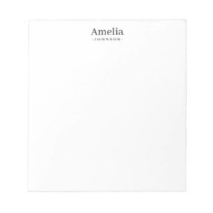 Personlig Enkel modern, minimalistisk, svart rengö Anteckningsblock