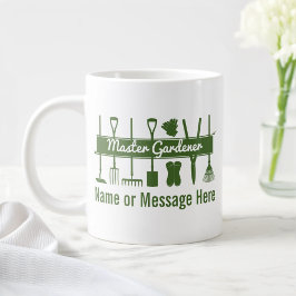 Personlig Enkel Modern Trädgårdsmästare Jumbo Mugg