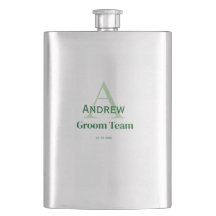 personlig enkel monogram brudgumsteam brudgummer 