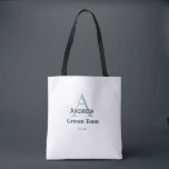 personlig enkel monogram brudgumsteam brudgummer  tygkasse<br><div class="desc">design</div>