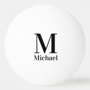 Personlig Enkel Monogram Pingisboll