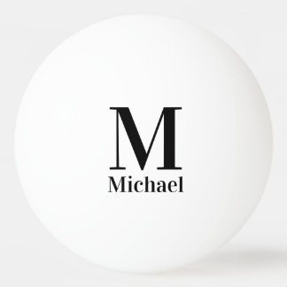 Personlig Enkel Monogram Pingisboll