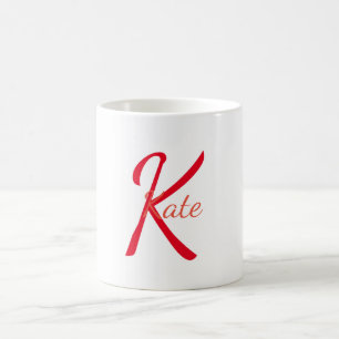 personlig enkel monogramnamn brudtjänst kaffemugg