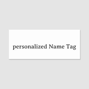 personlig enkel Namnskylt 84 cm x 3,2 cm rektangel Namnbricka