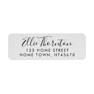 Personlig Enkel Shabby Chic Returadress Etikett