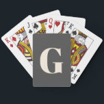 Personlig Enkelt fet Monogram svart och vitt Casinokort<br><div class="desc">Personlig Enkelt fet Monogram svartvitt kort</div>