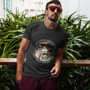 Personlig - enkelt fotominnesmärke för Namn och Da T Shirt