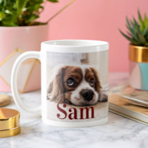 Personlig - enkelt hund Photo och namn keepsak
