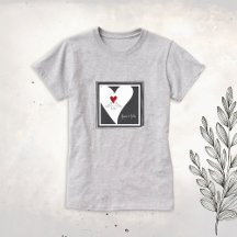 Personlig Enkla moderna fåglar i Kärlek Red Heart