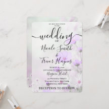 Personlig Enkla Violetta Blommor Bröllop