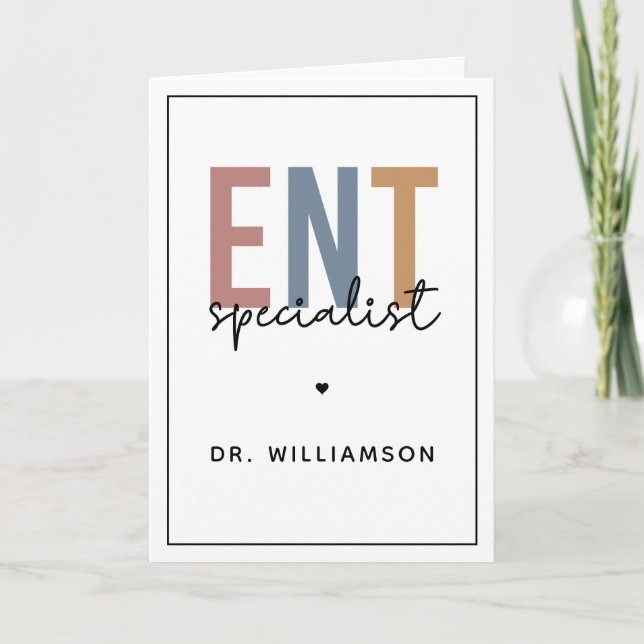 Personlig ENT Doktor ENT Specialist Kort (Framsida)