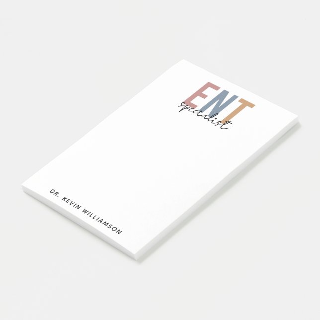 Personlig ENT Doktor ENT Specialist Post-it Block (Vinklad)