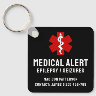 Personlig epilepsi akututrustning nyckelring