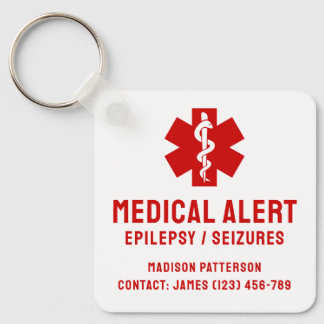 Personlig epilepsi akututrustning nyckelring