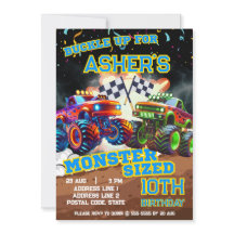 Personlig Episk Monster Truck Uppvisning Födelseda