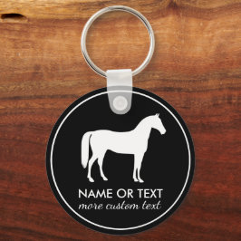 Personlig Equestrien Namn Nyckelring