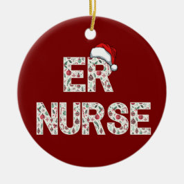 Personlig ER Nurse-Trendiget jultomte Julgransprydnad Keramik