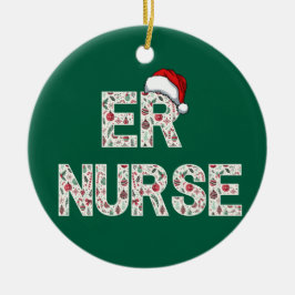 Personlig ER Nurse-Trendiget jultomte Julgransprydnad Keramik