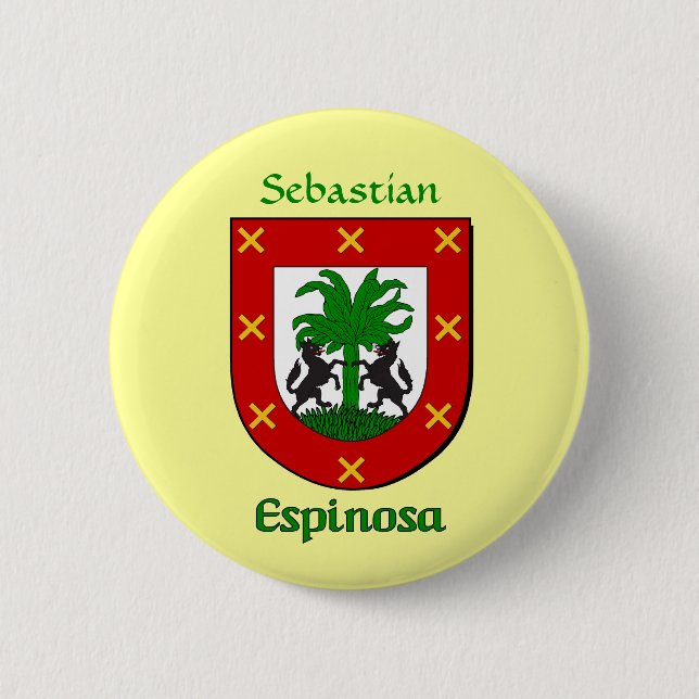 Personlig Espinosa Historical Shield Knapp (Framsida)