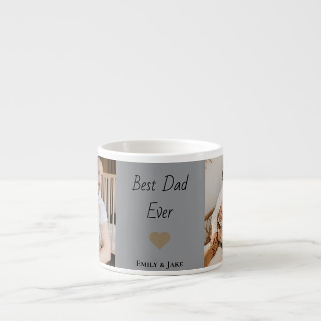 Personlig Espresso-mugg för bästa pappa någonsin m Espressomugg (Framsidan)