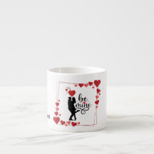 Personlig espressomugg med kärlekskänslor