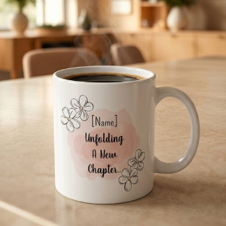 Personlig estetisk akvarellfödelsedagsmugg kaffemugg