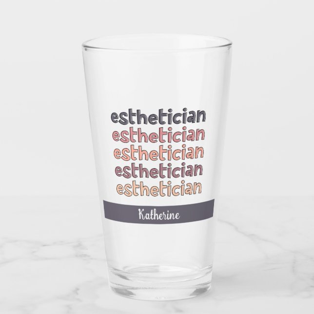 Personlig Esthetician Cosmetolog Beautician Glaskopp (Framsida)