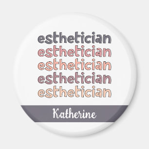 Personlig Esthetician Cosmetolog Beautician Magnet