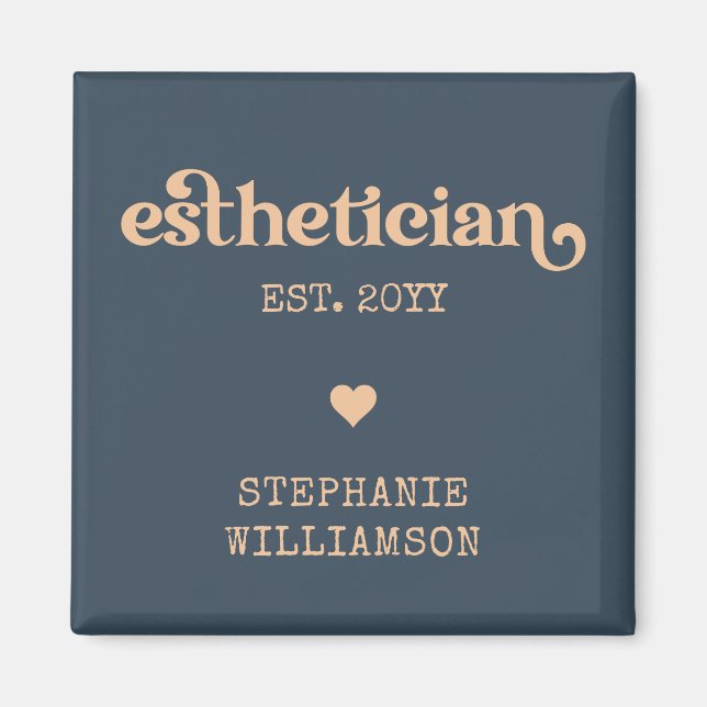 Personlig Esthetician Cosmetolog Beautician Magnet (Framsidan)