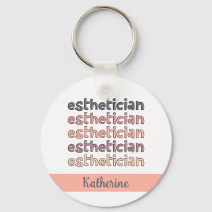Personlig Esthetician Cosmetolog Beautician Nyckelring