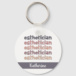 Personlig Esthetician Cosmetolog Beautician Nyckelring
