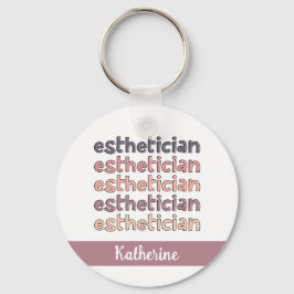 Personlig Esthetician Cosmetolog Beautician Nyckelring