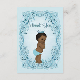 Personlig Ethnic Prince Baby Shower Tack Kort