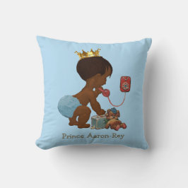 Personlig Ethnic Prince Mobil Nalle Blue Kudde