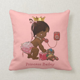 Personlig Ethnic Princess på Mobil Nalle Kudde